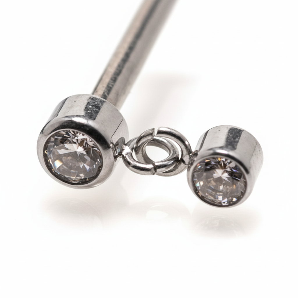 Pendant double cobochon