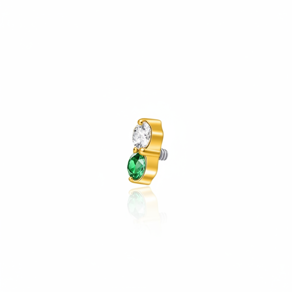 Green and white-