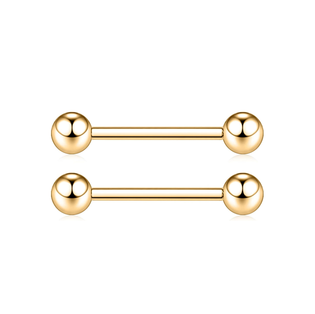 14g, Internally Threaded,Barbell, Titanium PVD ,with Ball