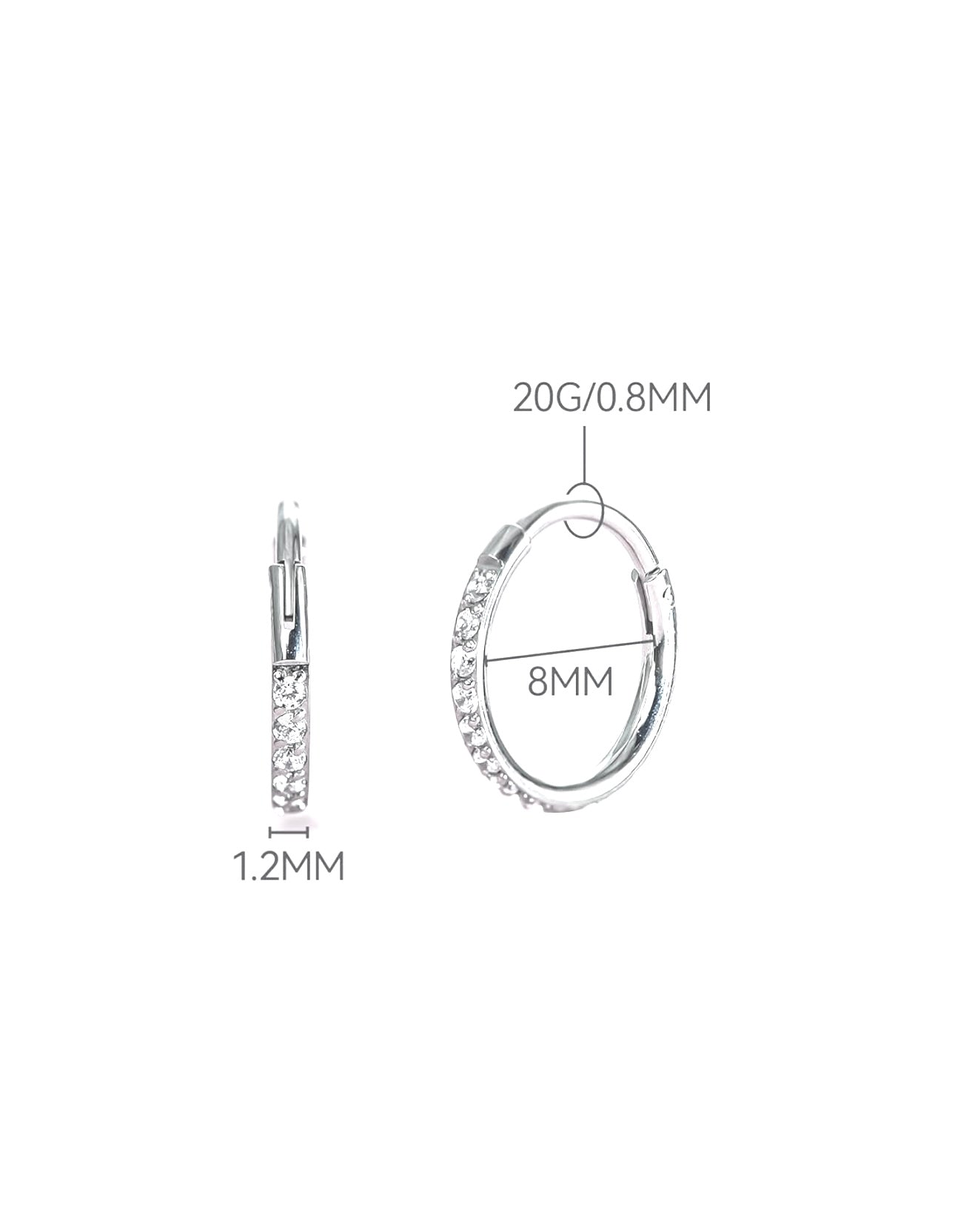 Clicker Multijoyería fosa nasal 18g