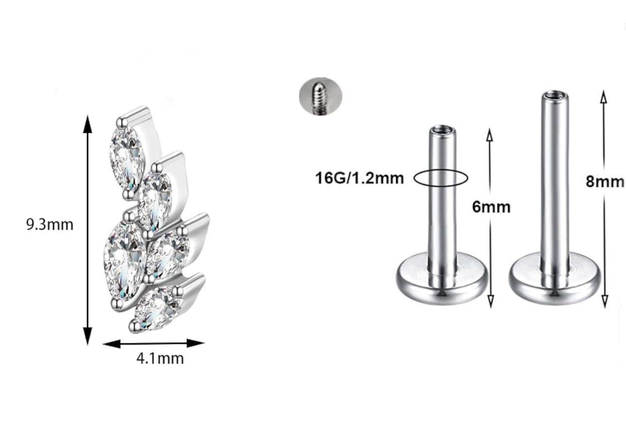 Marquise five zircon wheatear