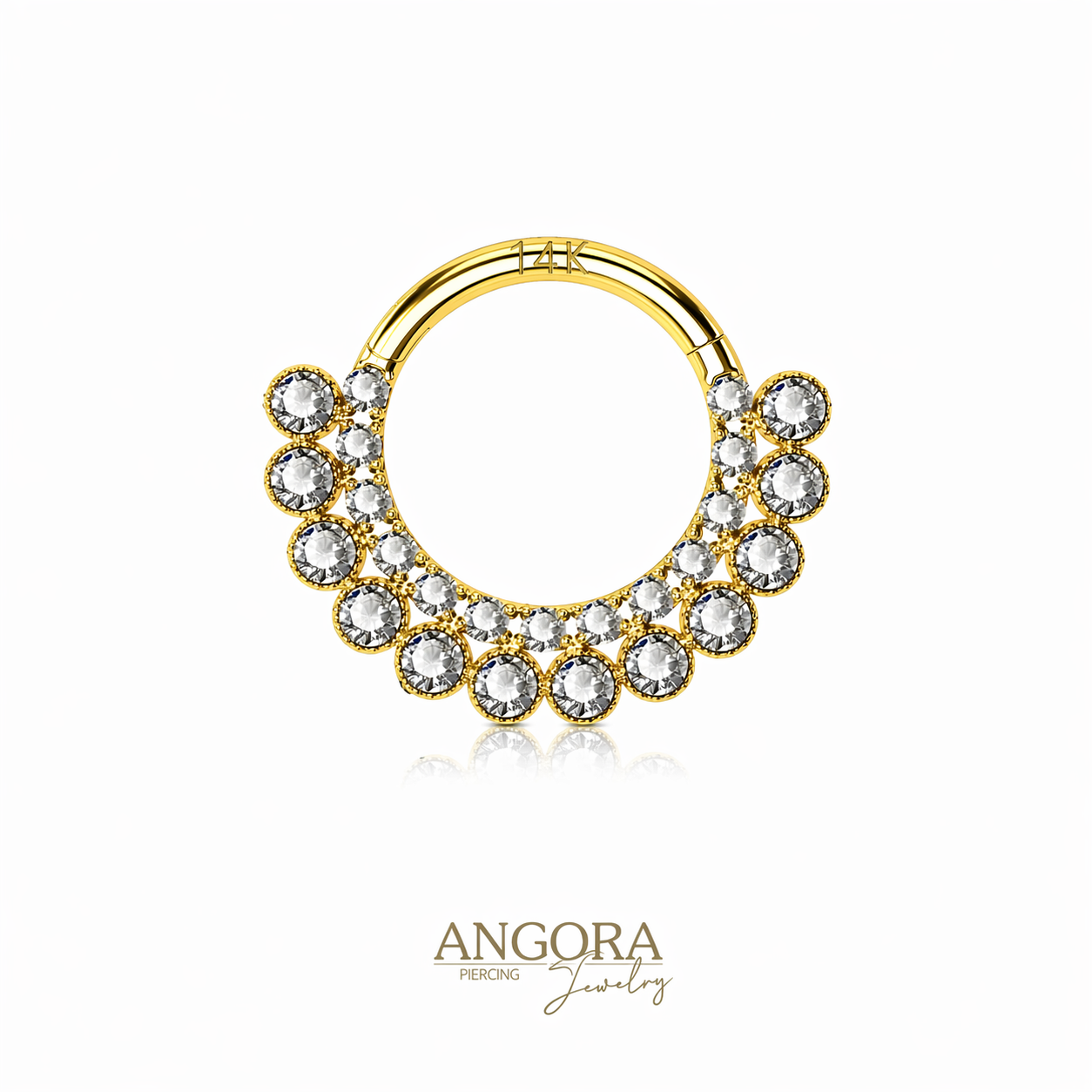Clicker double gold 14k