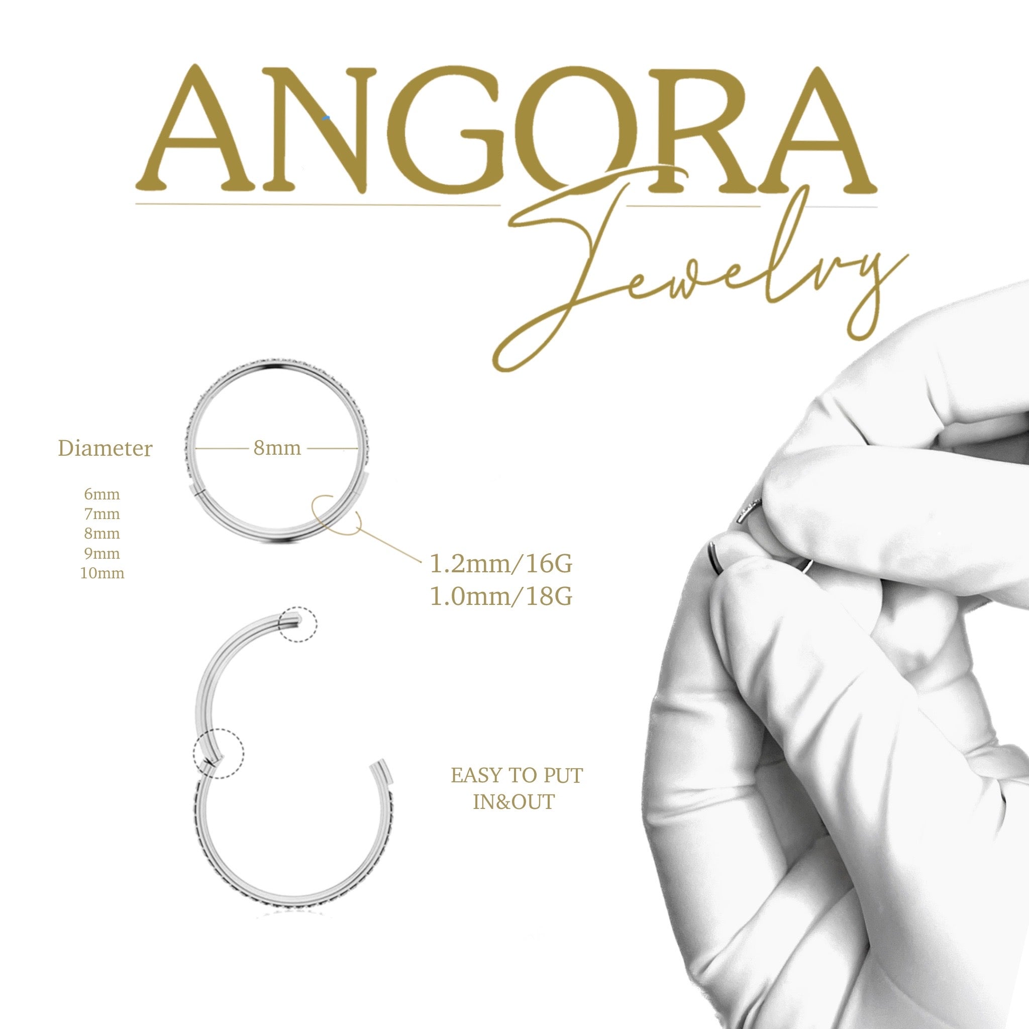 Anillo Triple Clicker Zirconia