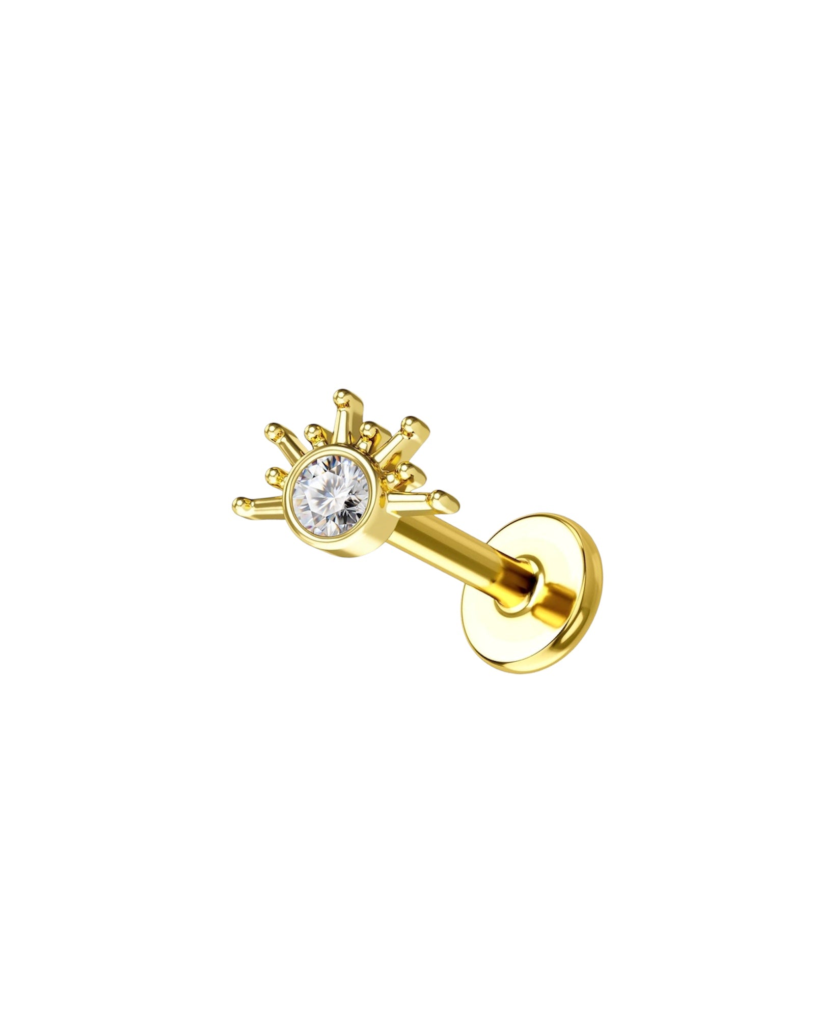 Half a sun push pin
