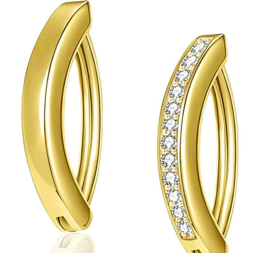 Aro de ombligo dorado