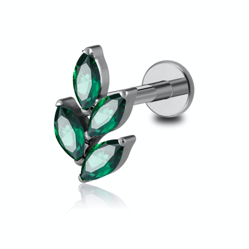 Marquise four leaves green