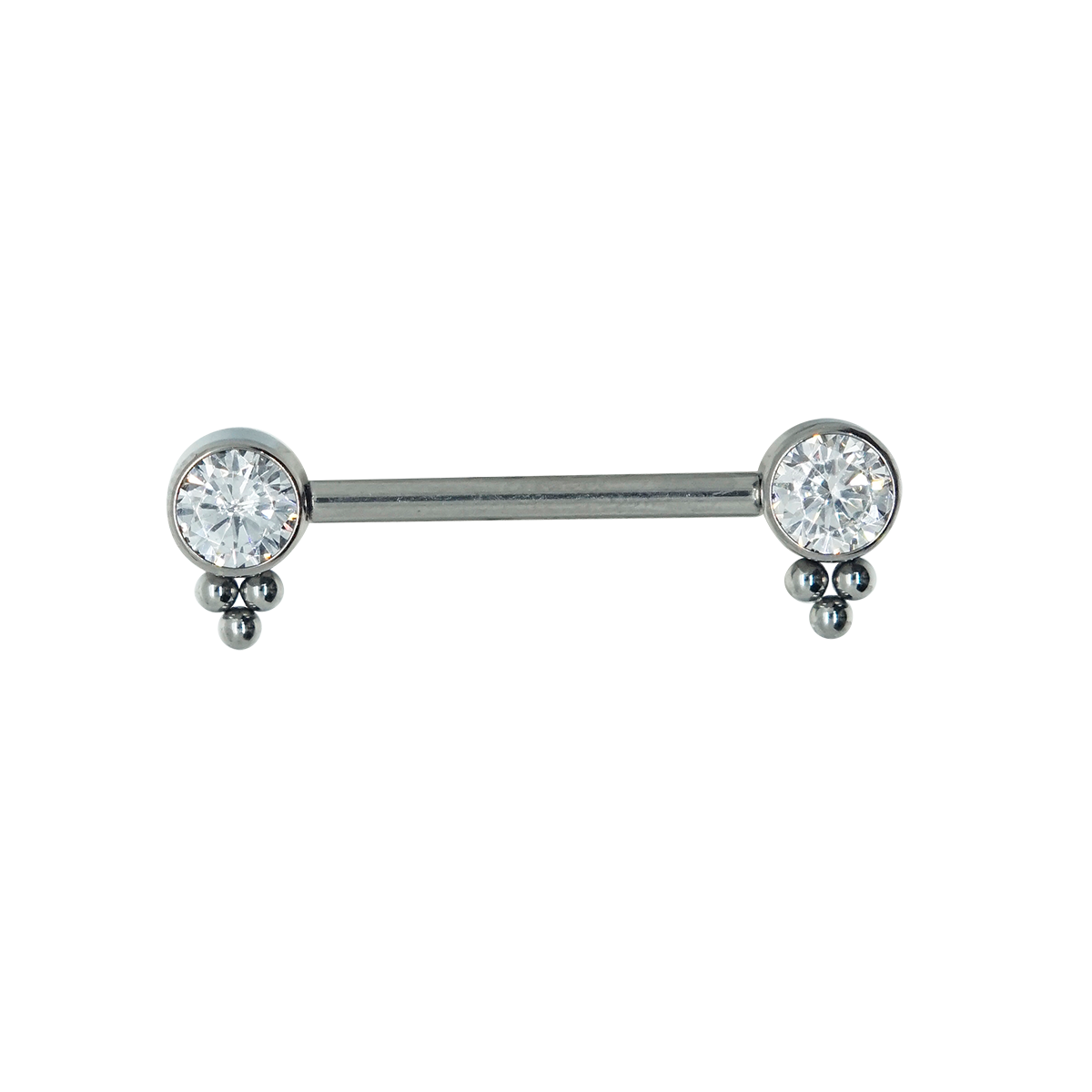 Nipple One Tree Zircons Pin Push