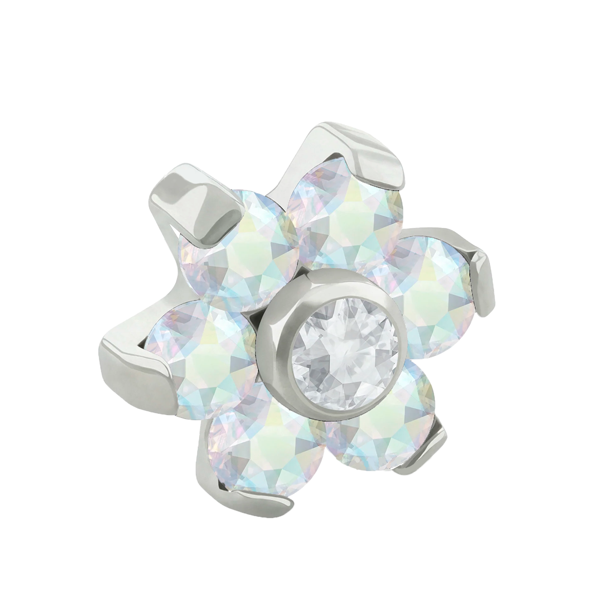 Hexaflower Zirconia 14G