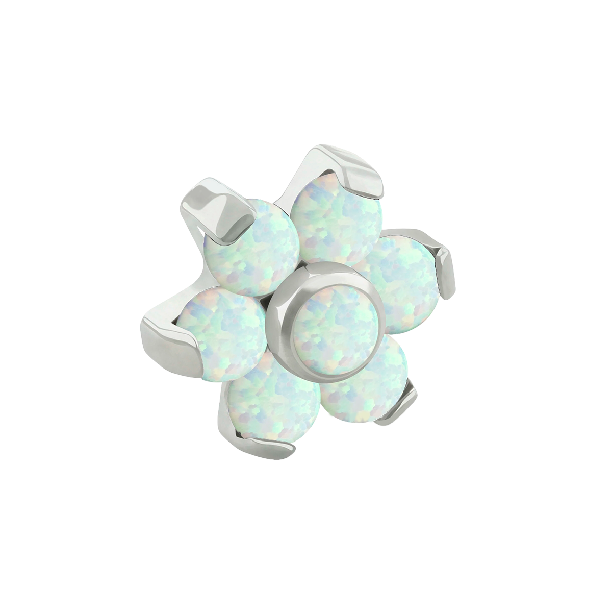 Push Pin Hexaflower Opal