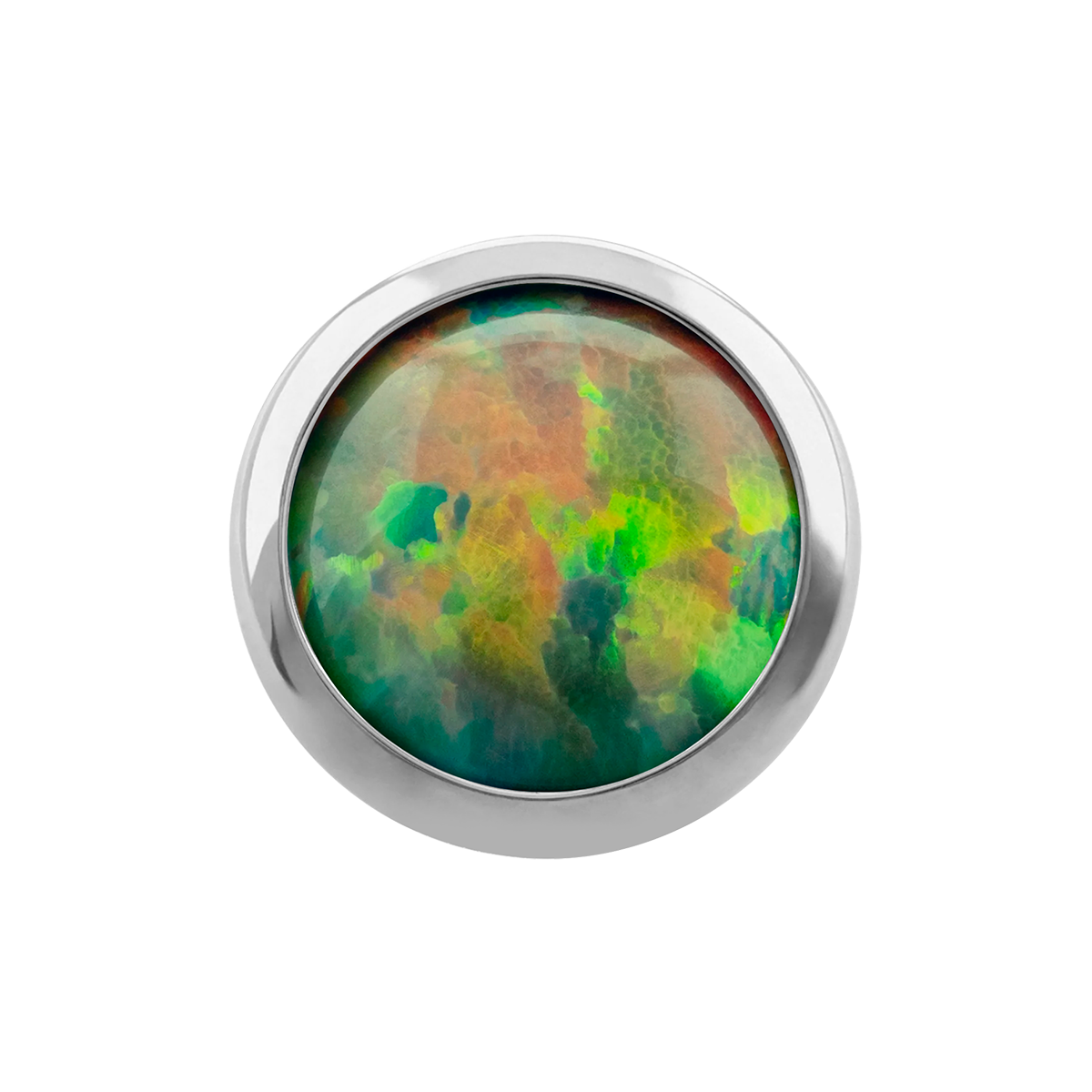 Flat Opal Disc 14G