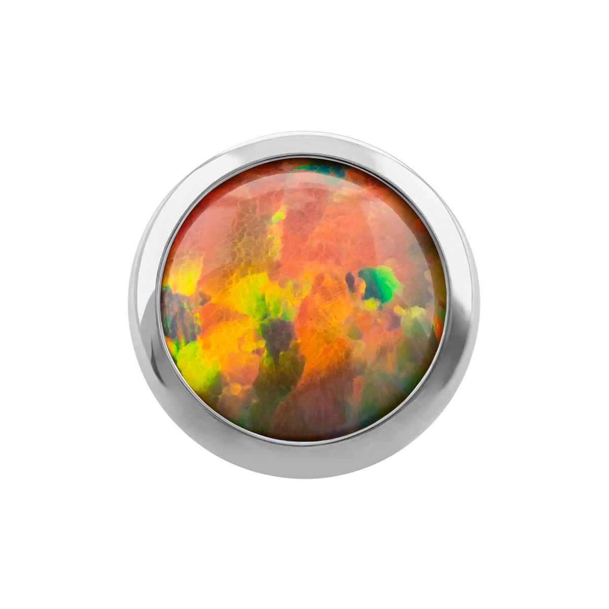 Flat Opal Disc 14G