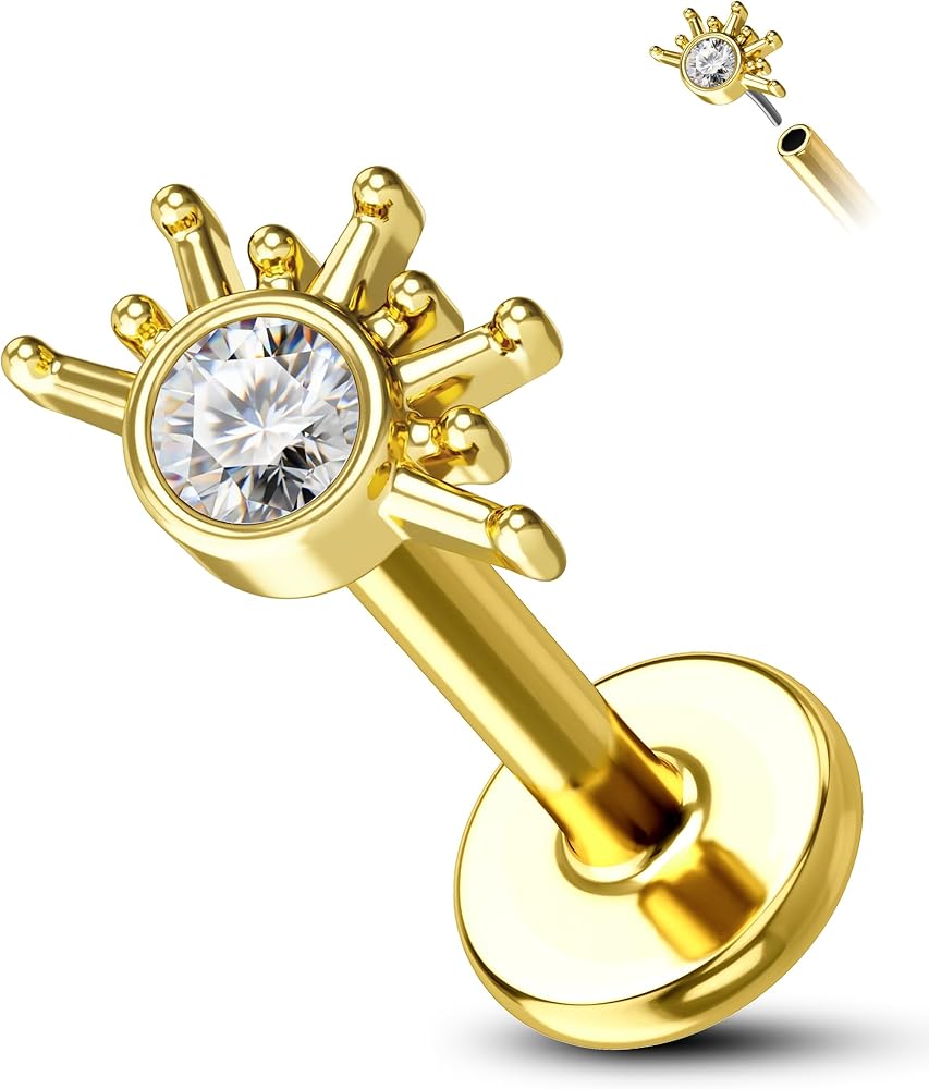 Half a sun push pin