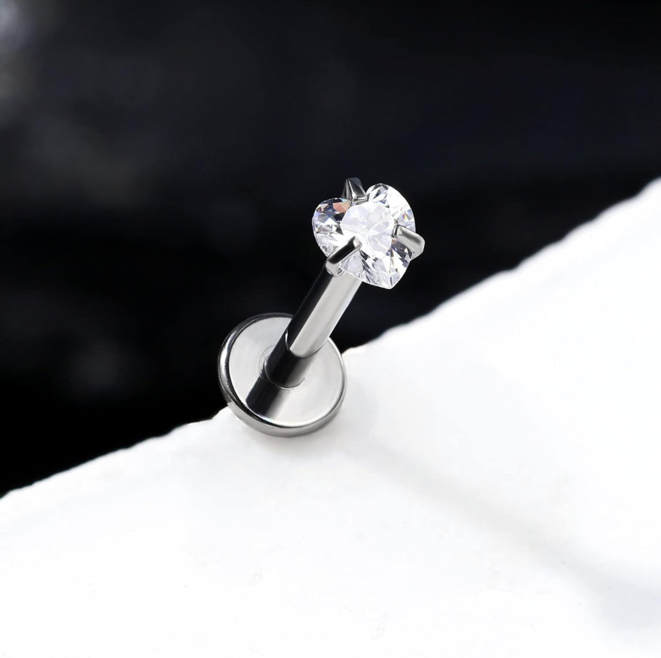 Heart cubic zirconia