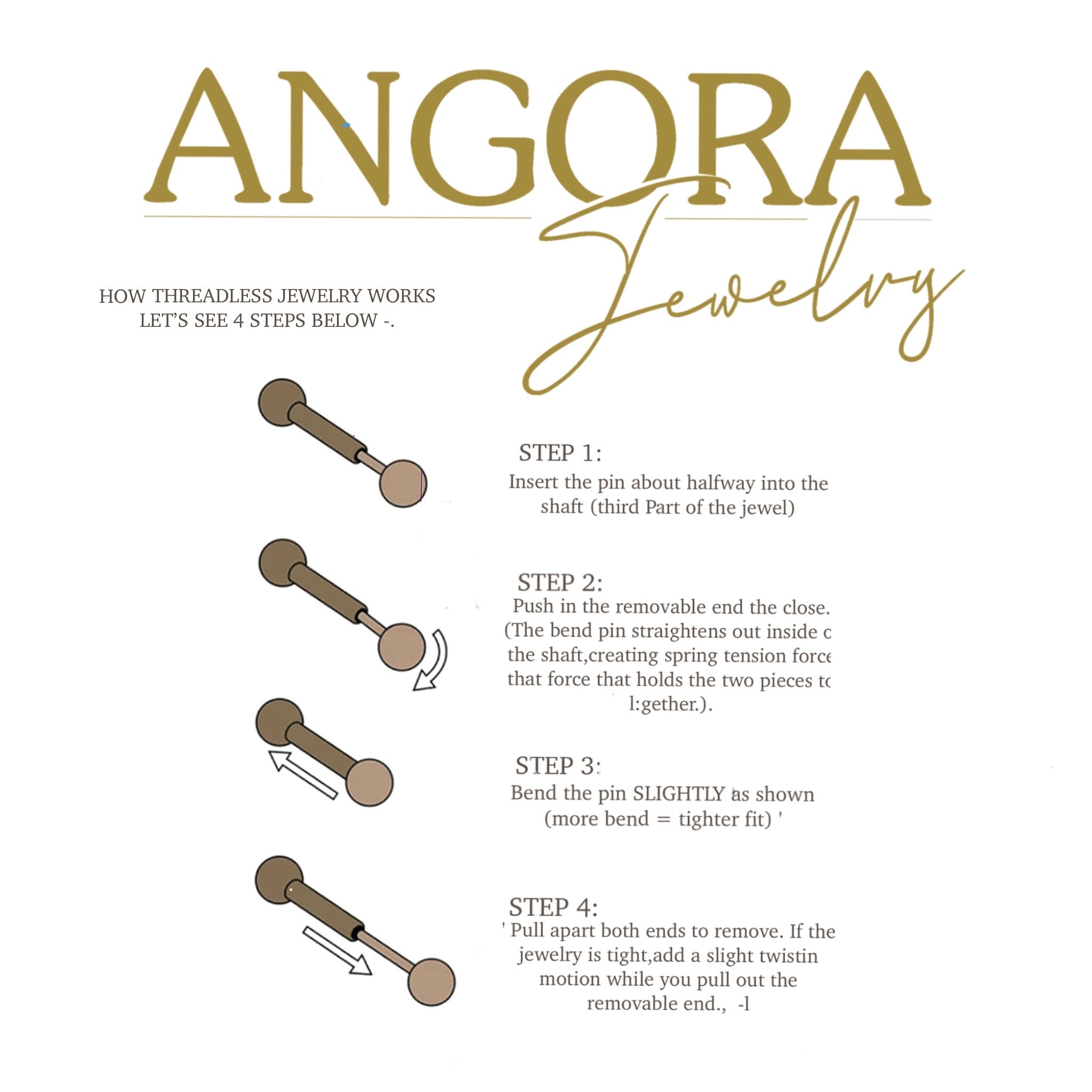 Push Pin Trinity Mini Zirconia