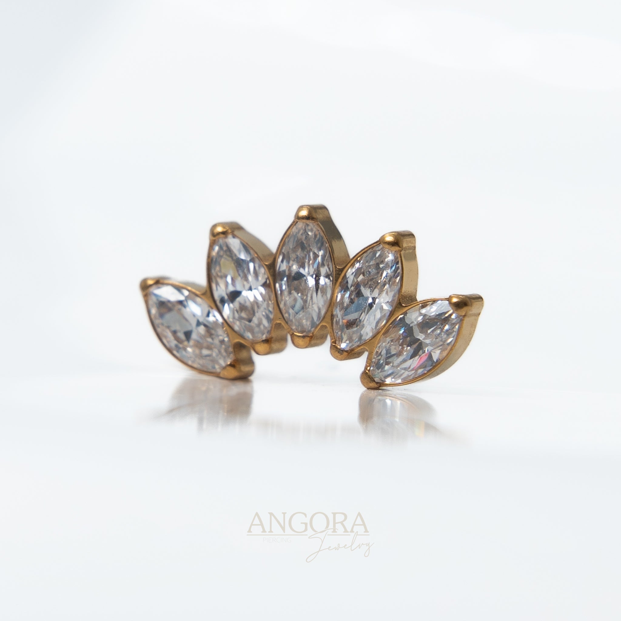 Cluster marquise five flower deluxe