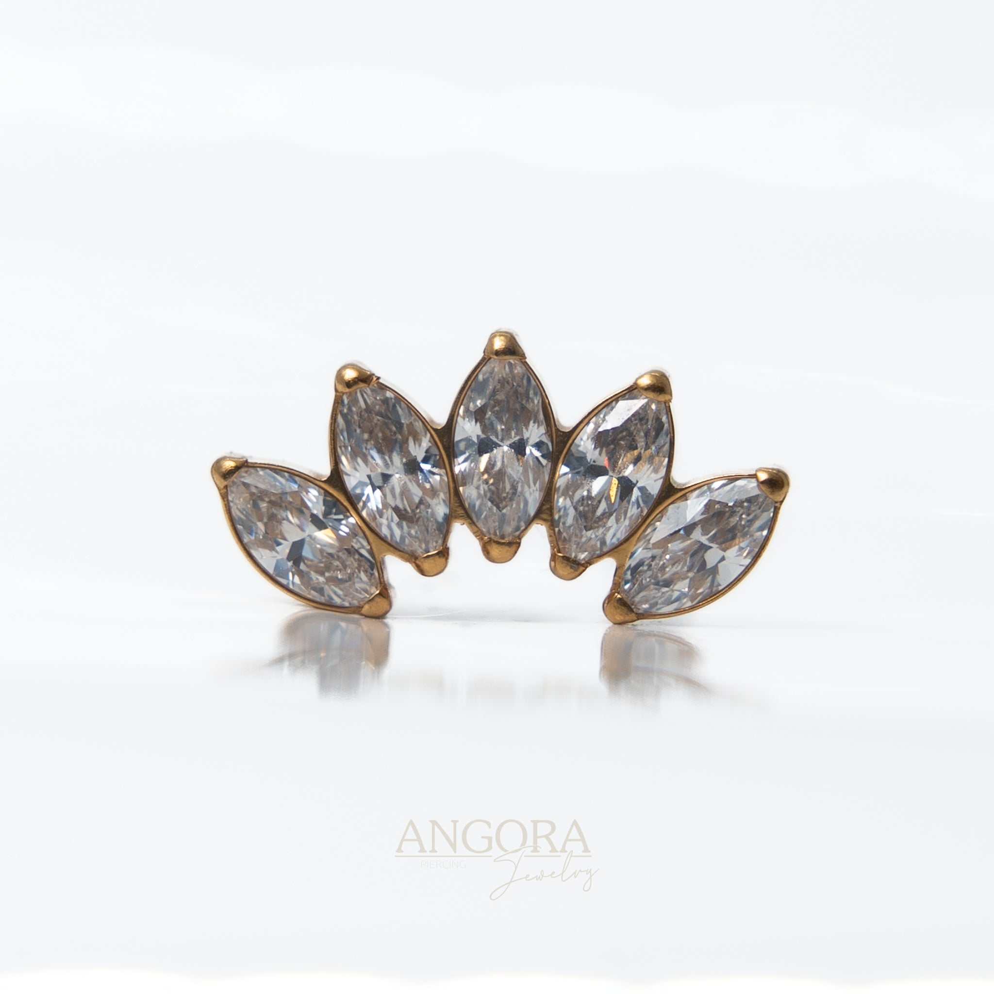 Cluster marquise five flower deluxe