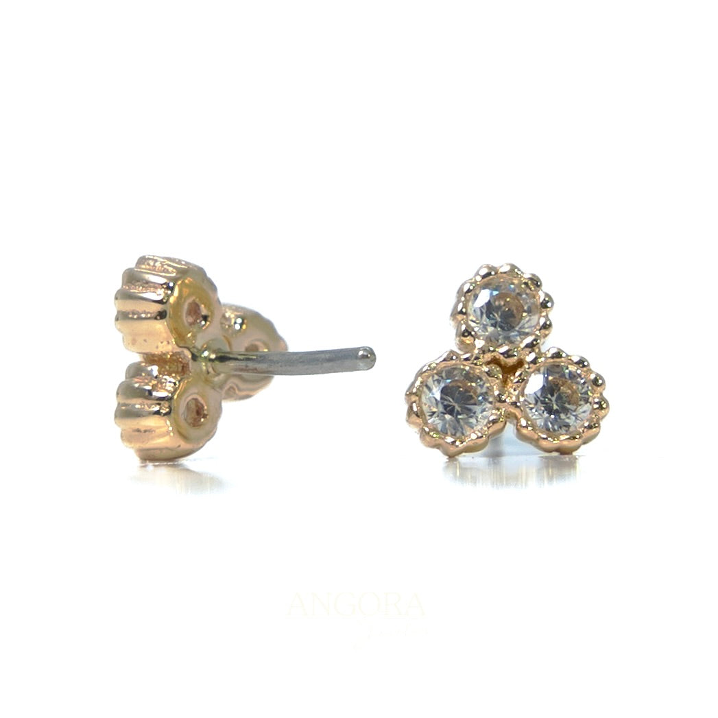 Trinity My Sun, Little Summer Push Pin solid gold 14k