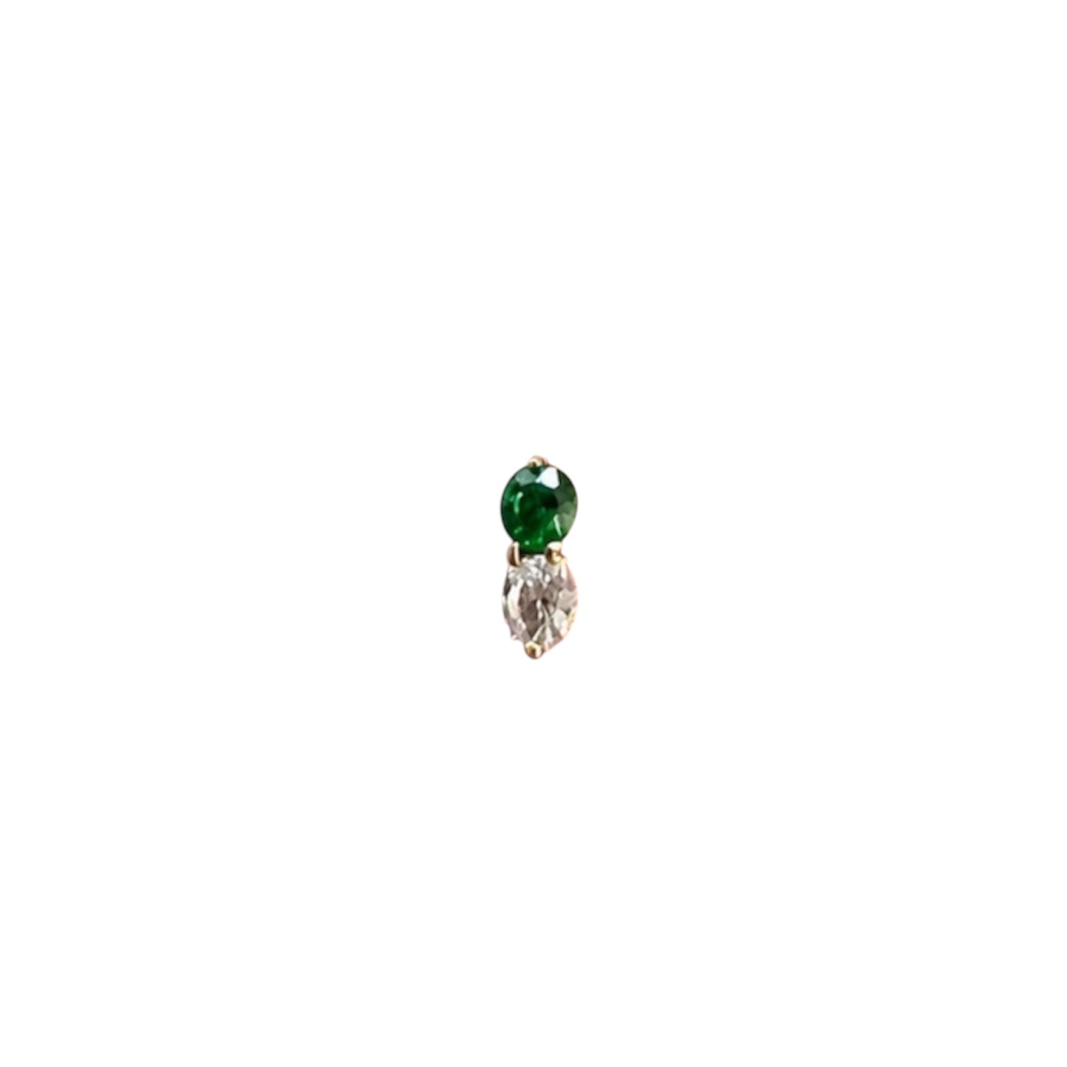 Cabochon doble rosca interna