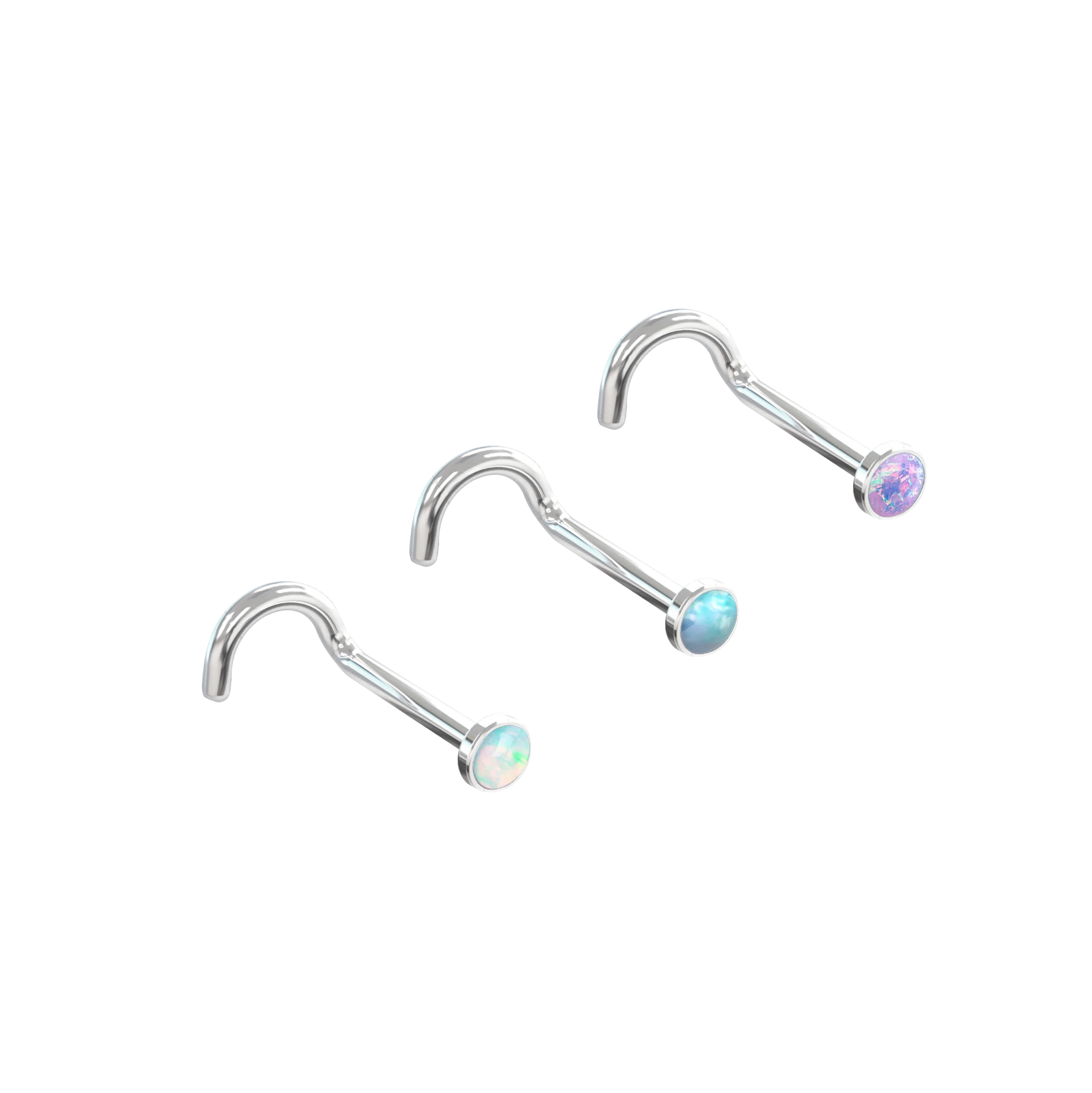 Nostril Curved Opal