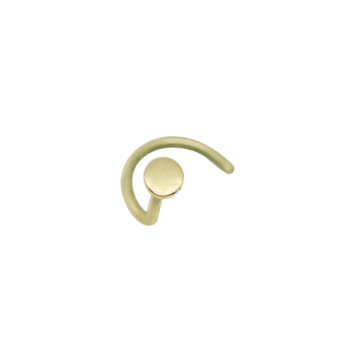 Nostril Flat 14k Solid Gold