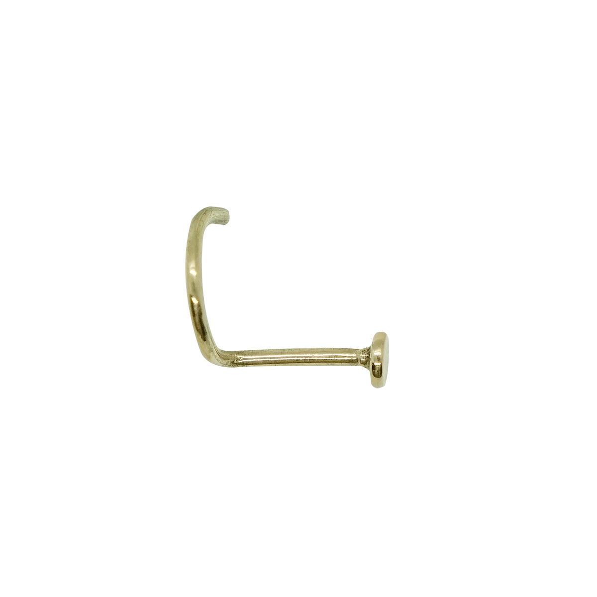 Nostril Flat 14k Solid Gold