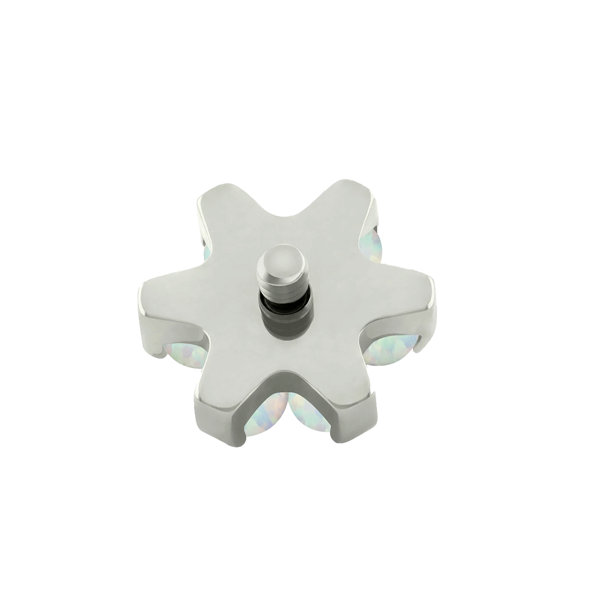 Hexaflower Zirconia 14G